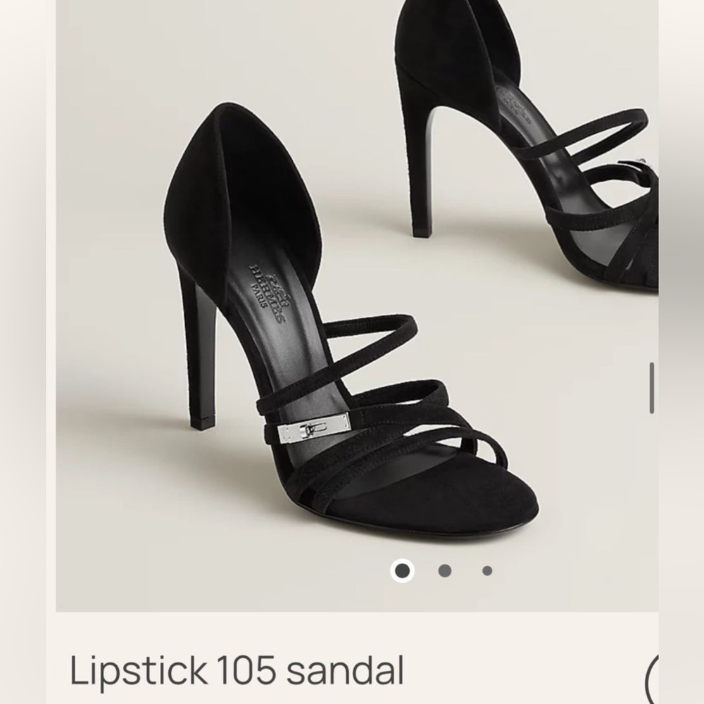 BNWT Hermes 🍊 Lipstick Sandal Heel 105 Size 40